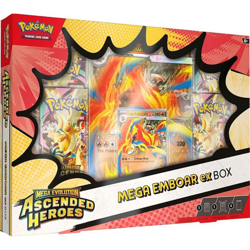 Pokemon Ascended Heroes Mega Emboar ex Box