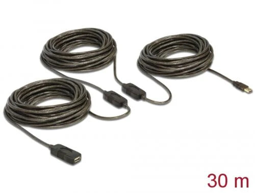 Cable USB 2.0 Extension, active 30 m