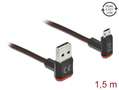 EASY-USB 2.0 Cable Type-A male to EASY-USB Type Micro-B male