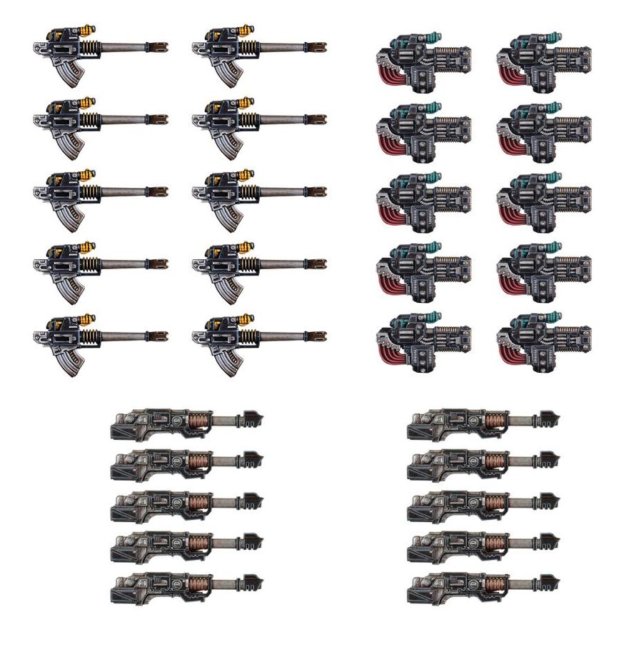 L/ASTARTES: Heavy Weapons Upgrade Set – Volkite Culverins, Lascannons, and Autocannons