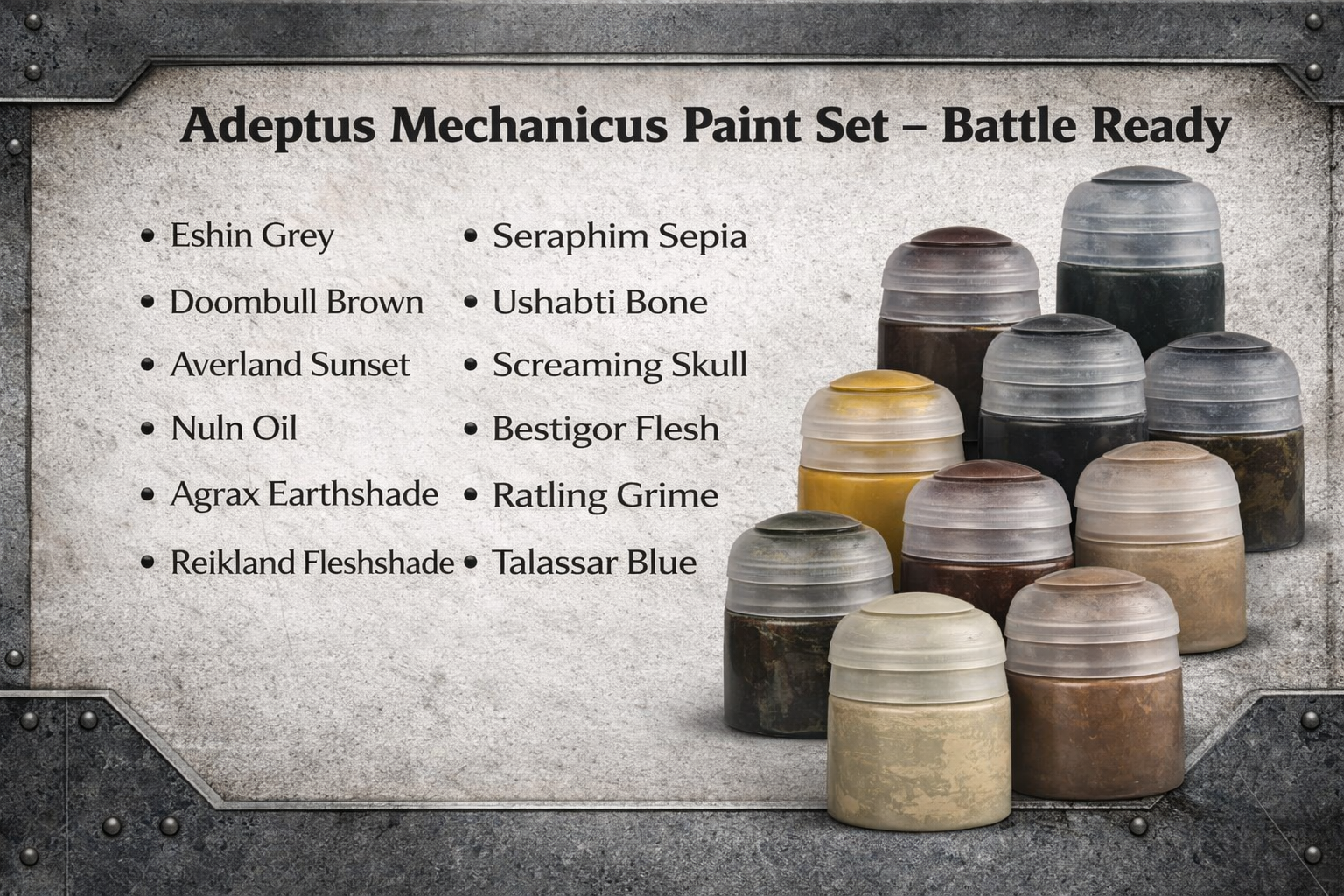 Adeptus Mechanicus Paint Set – Battle Ready