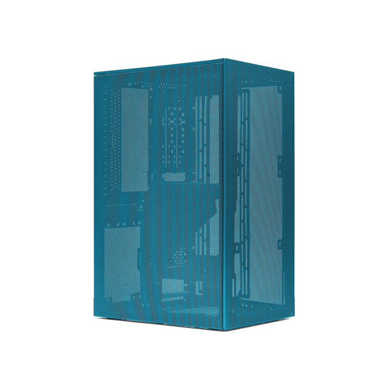 SSUPD Meshroom S V2 Mini-ITX Case - Full Mesh - Peacock Blue - PCIE 4.0