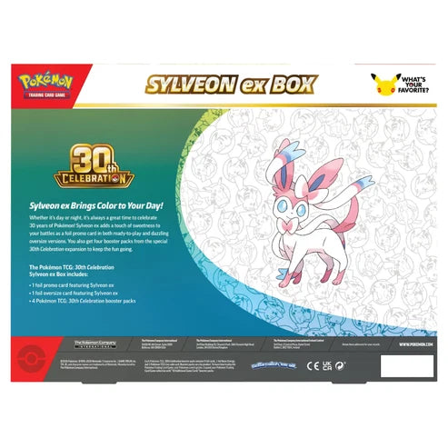 Pokémon TCG: 30th Celebration Sylveon ex Box