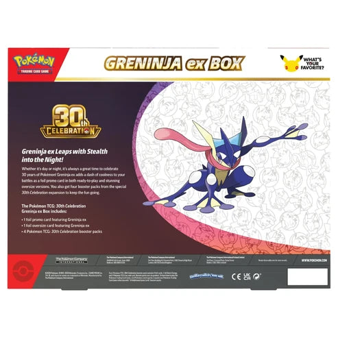 Pokémon TCG: 30th Celebration Greninja ex Box