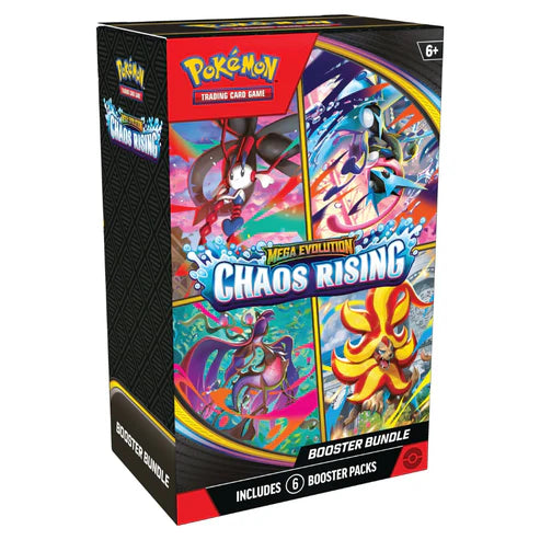 Pokémon Mega Evolution: Chaos Rising Booster Bundle (6 boosters)