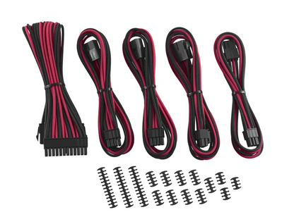 CableMod Classic ModMesh Cable Extension Kit - 8+6 Series - black/red