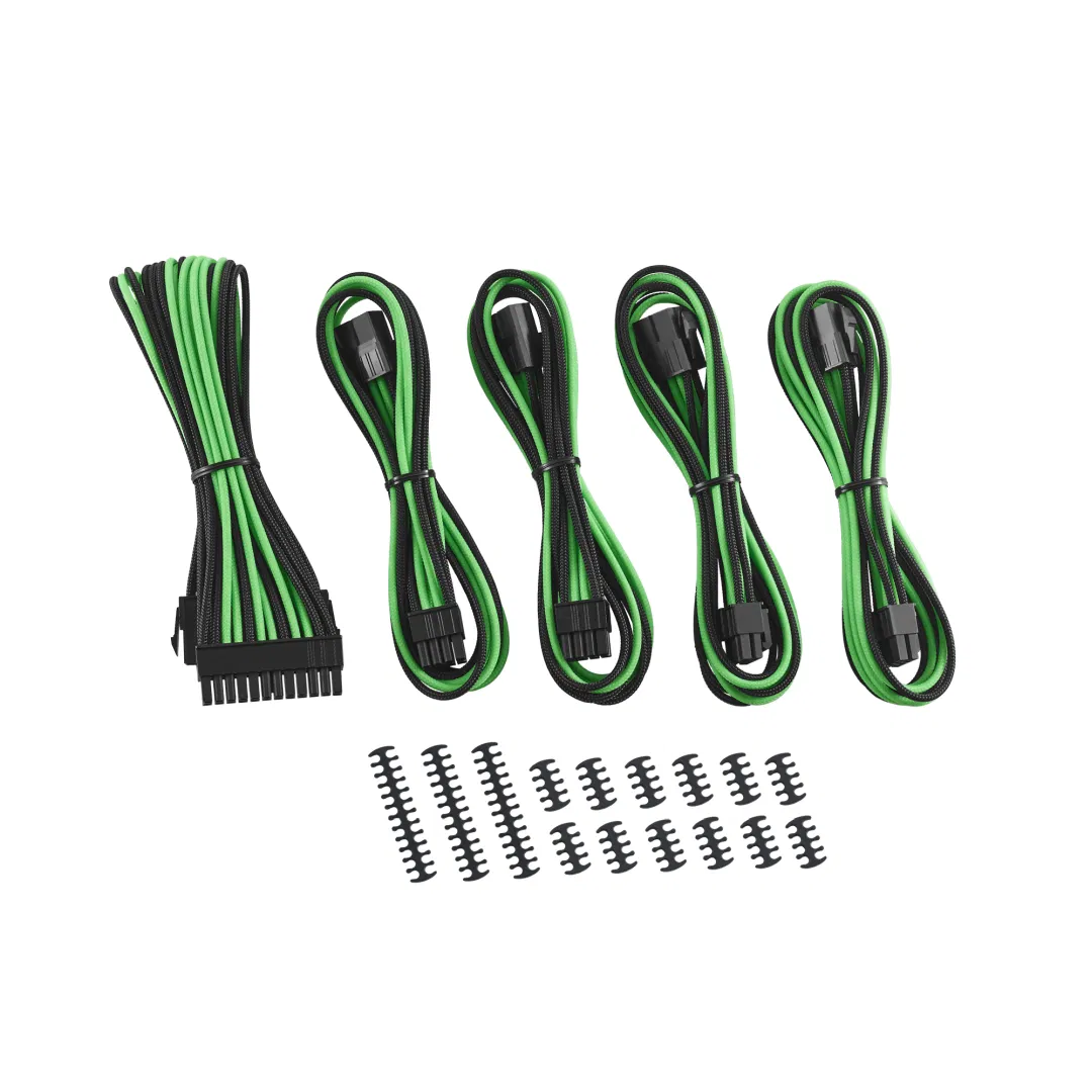 CableMod Classic ModMesh Cable Extension Kit - 8+8 Series - black/light green