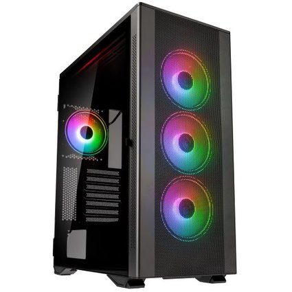 Kolink Stronghold Prism ARGB Midi Tower Case - Gunmetal Grey