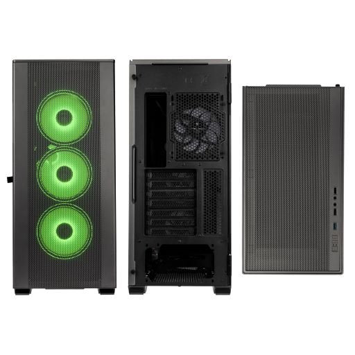 Kolink Stronghold Prism ARGB Midi Tower Case - Gunmetal Grey