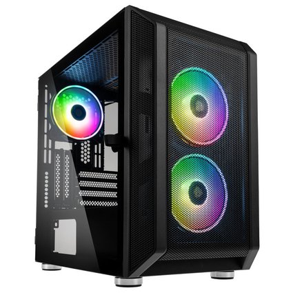 Kolink Citadel Mesh RGB Micro-ATX Case - black
