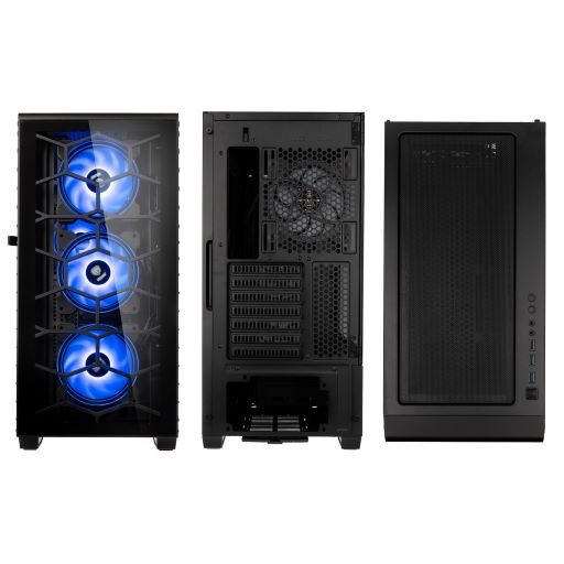 Kolink Observatory Y ARGB Midi-Tower Gaming Case-Black Window