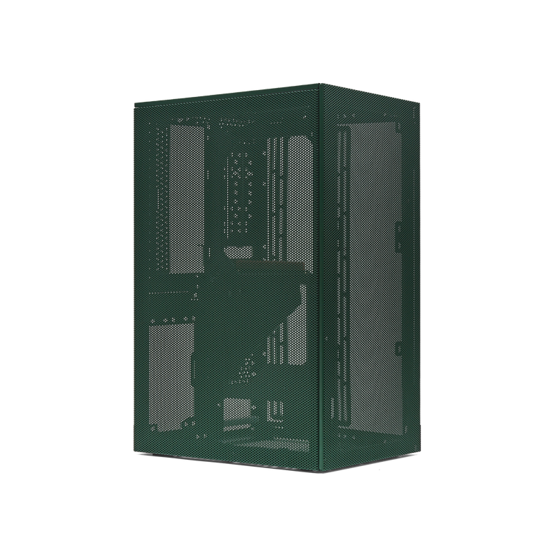 SSUPD Meshroom S V2 Mini-ITX Case - Full Mesh - Sage Green  - PCIE 4.0