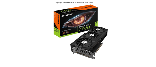 Gigabyte GeForce RTX 4070 WINDFORCE OC 12GB