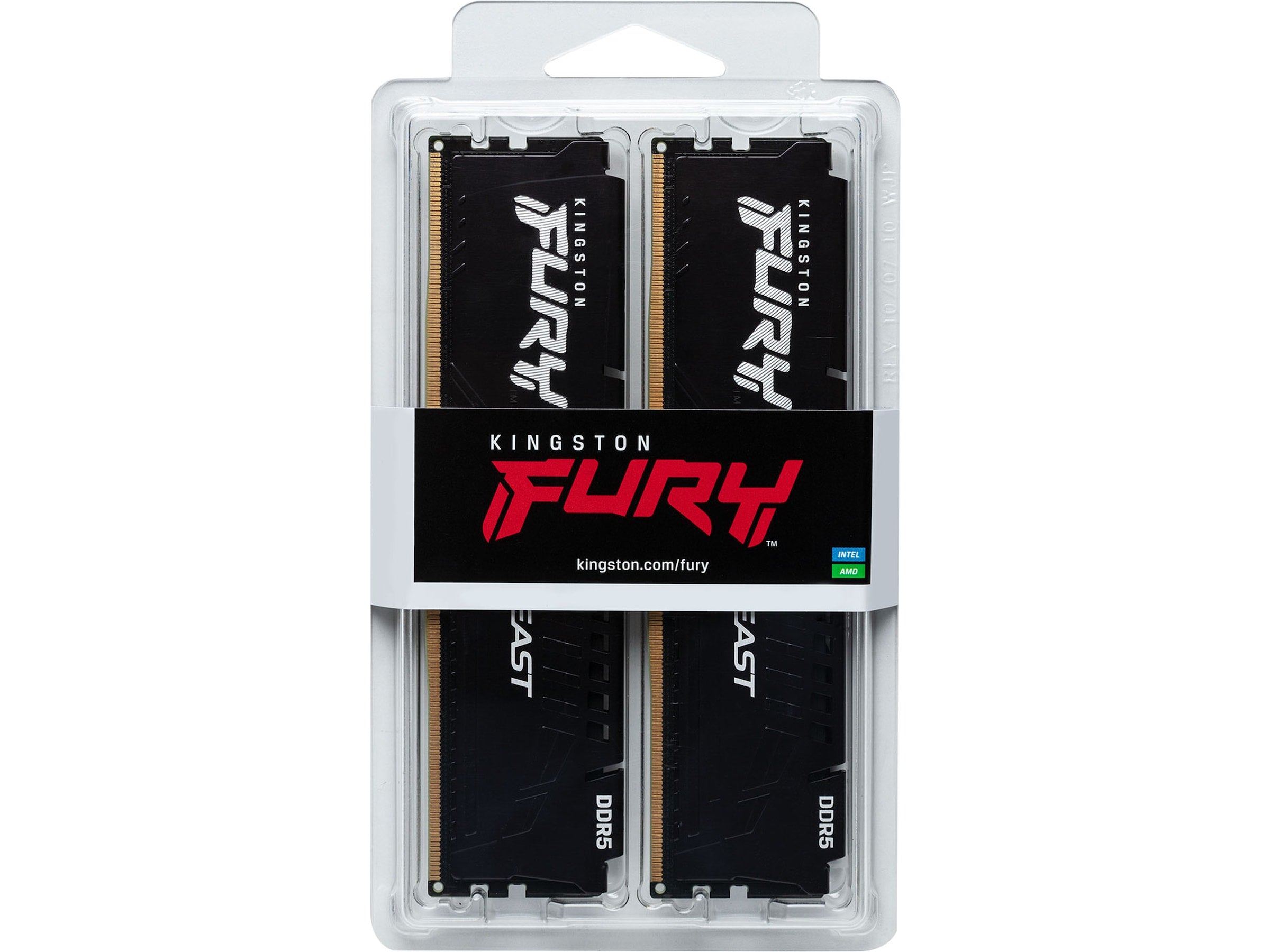 Kingston FURY Beast DDR5-6000 – 32GB (2x16GB) – CL36 – Dual Channel – AMD EXPO / Intel XMP – Svart