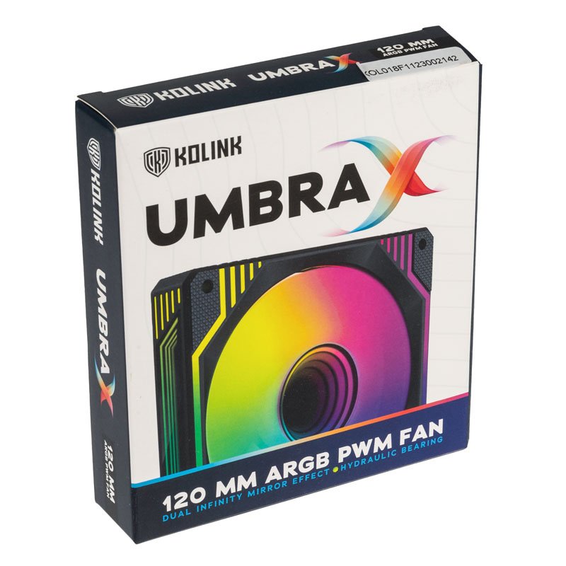 Kolink Umbra X 120mm ARGB PWM Fan - Black