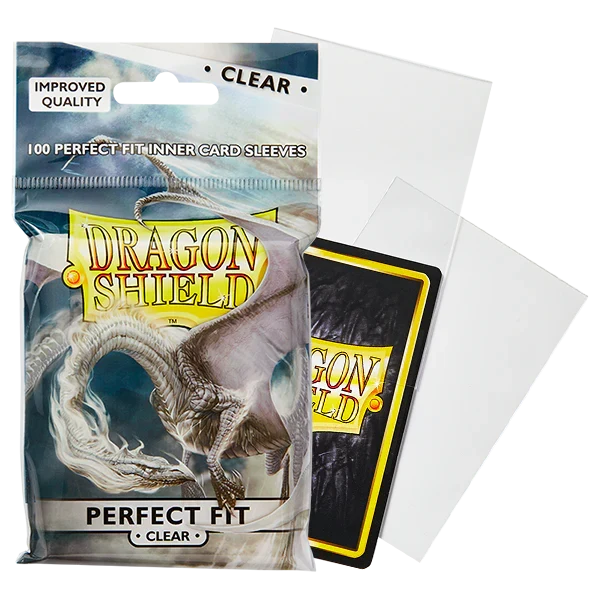 Dragon Shield – Perfect Fit Inner Sleeves Clear/Clear (100 st)