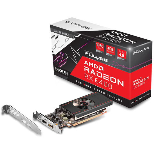 Sapphire Radeon RX 6400 Pulse - 4GB GDDR6