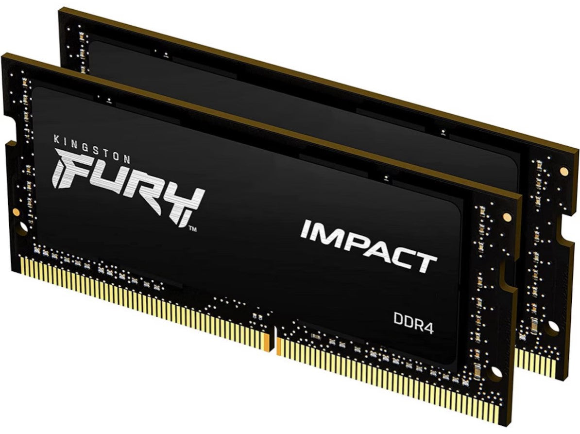 Kingston FURY Impact DDR4-3200 – 64GB (2x32GB) – CL22 – SO-DIMM – Svart
