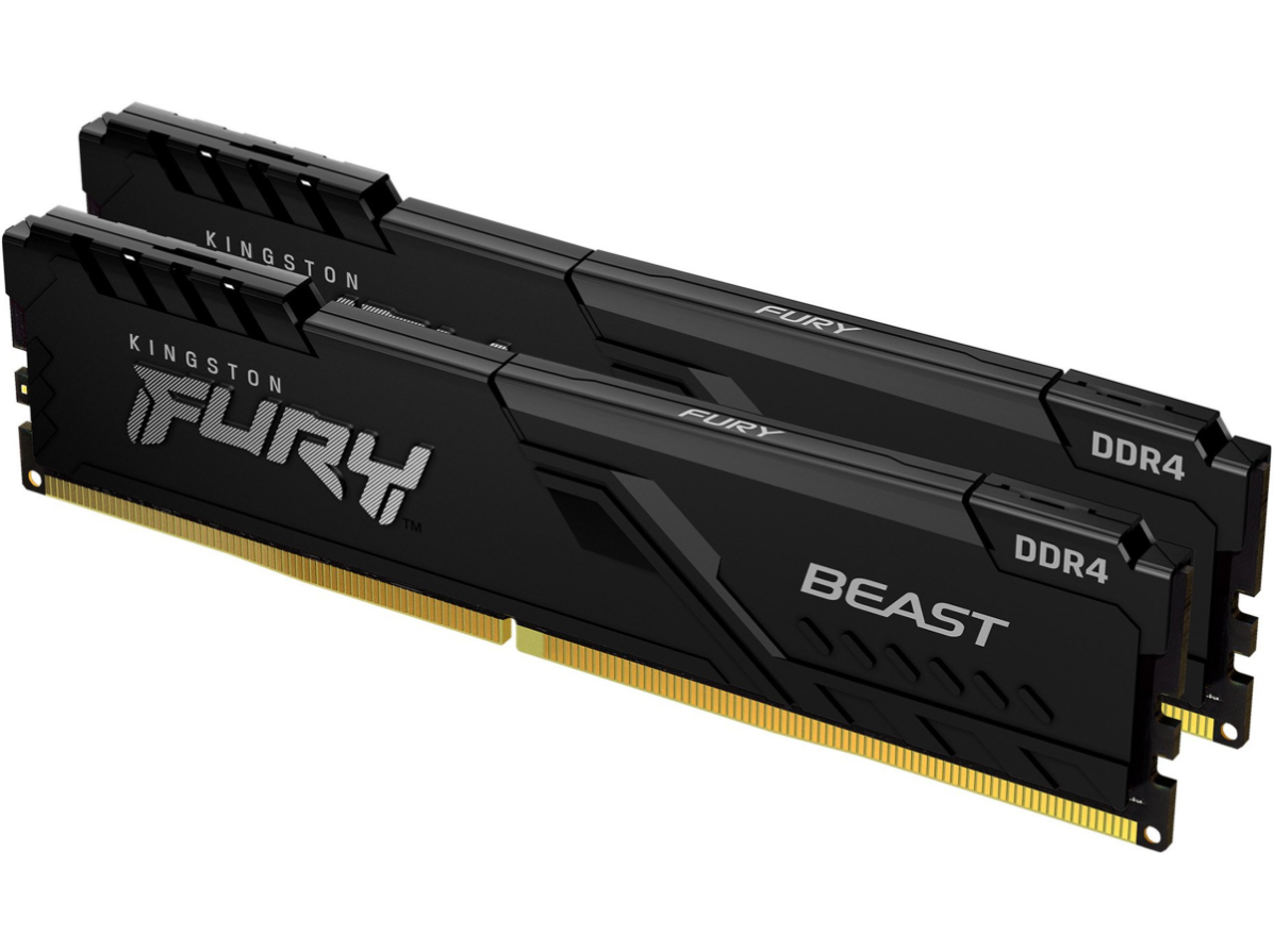 Kingston FURY Beast DDR4-3600 – 32GB (2x16GB) – CL18 – Dual Channel – Intel XMP / AMD Ryzen Ready – Svart