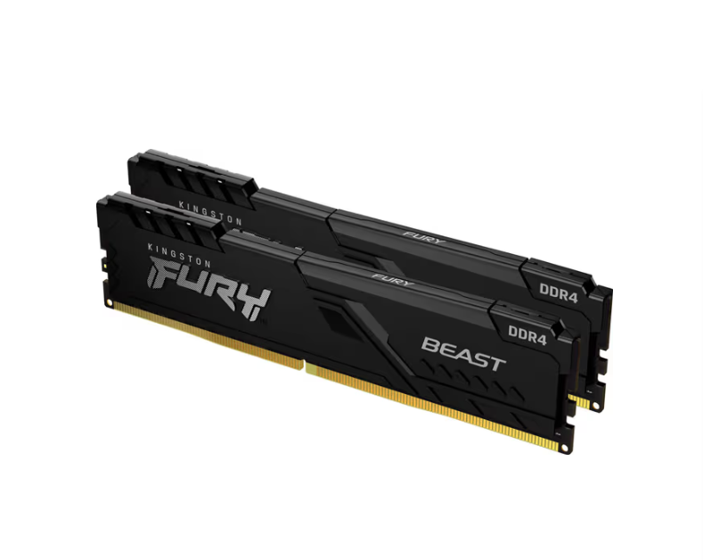 Kingston FURY Beast DDR4-3200 – 64GB (2x32GB) – CL16 – Dual Channel – Intel XMP – Svart