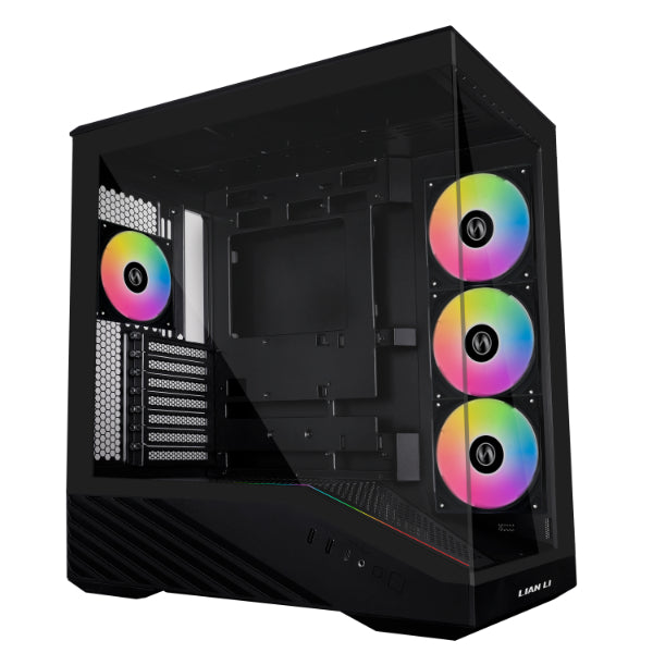 Lian Li V100, Black (w. four 120mm RGB PWM fan with a control board)