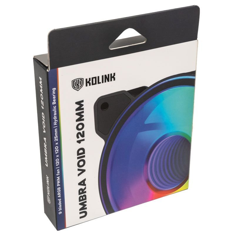 Kolink Umbra Void HDB ARGB LED PWM Case Fan-120mm