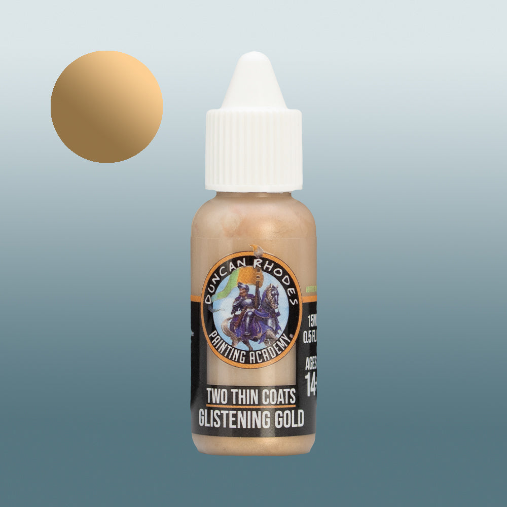 Two Thin Coats: Glistening Gold 15ml Metallic