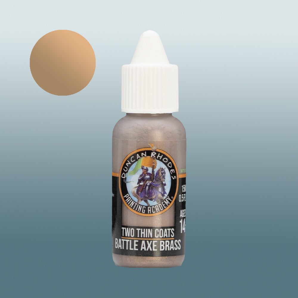 Two Thin Coats: Battle Axe Brass 15ml Metallic