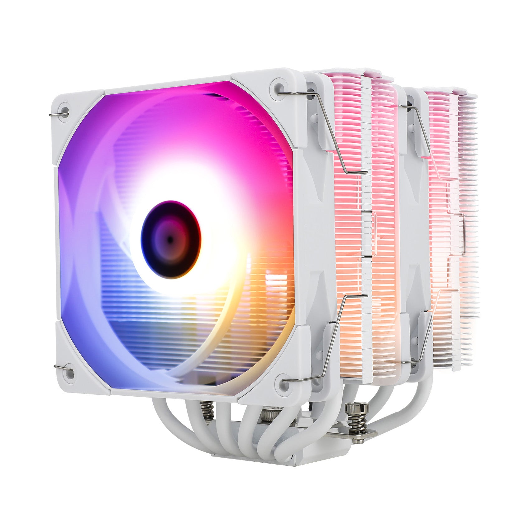 Thermalright Peerless Assassin 120 White ARGB - CPU cooler, dual tower, full white with top plate and ARGB fan