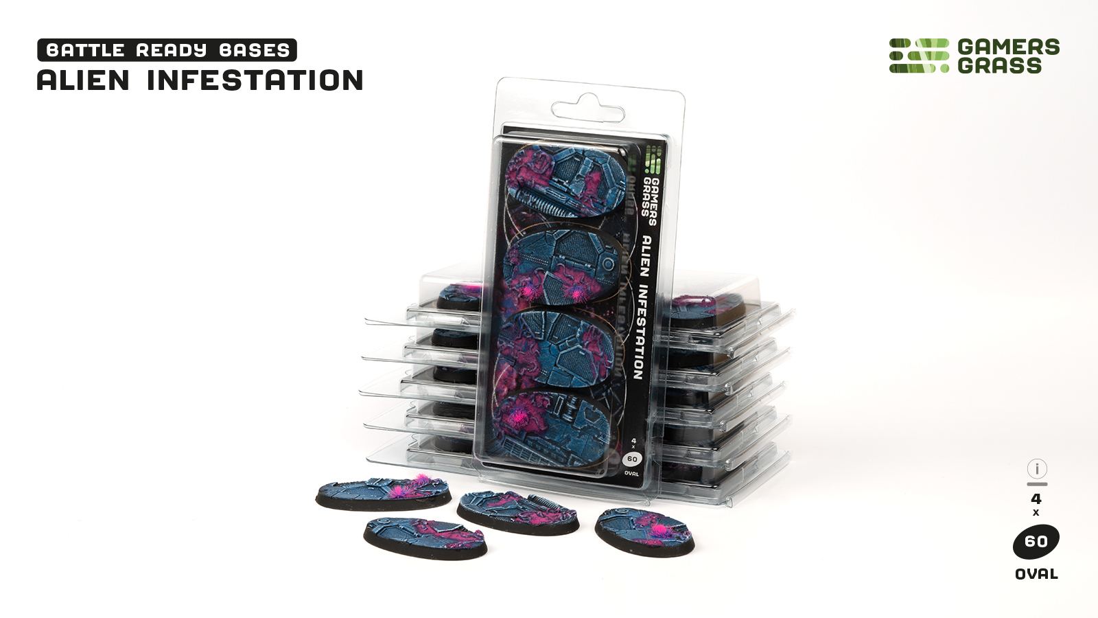 Alien Infestation Oval 60mm (x4)