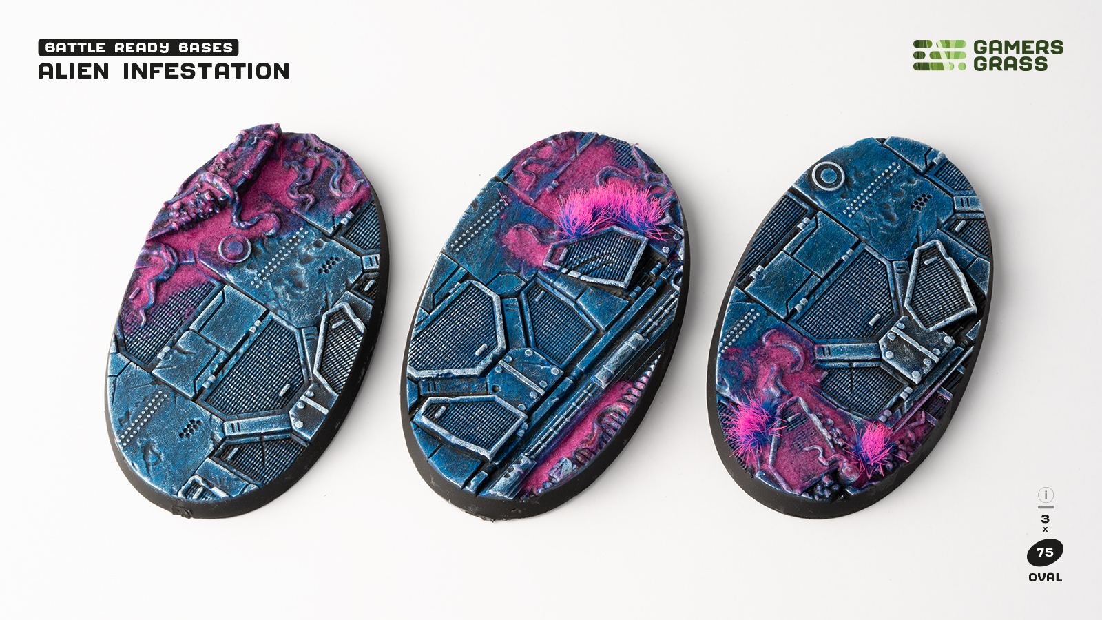 Alien Infestation Oval 75mm (x3)