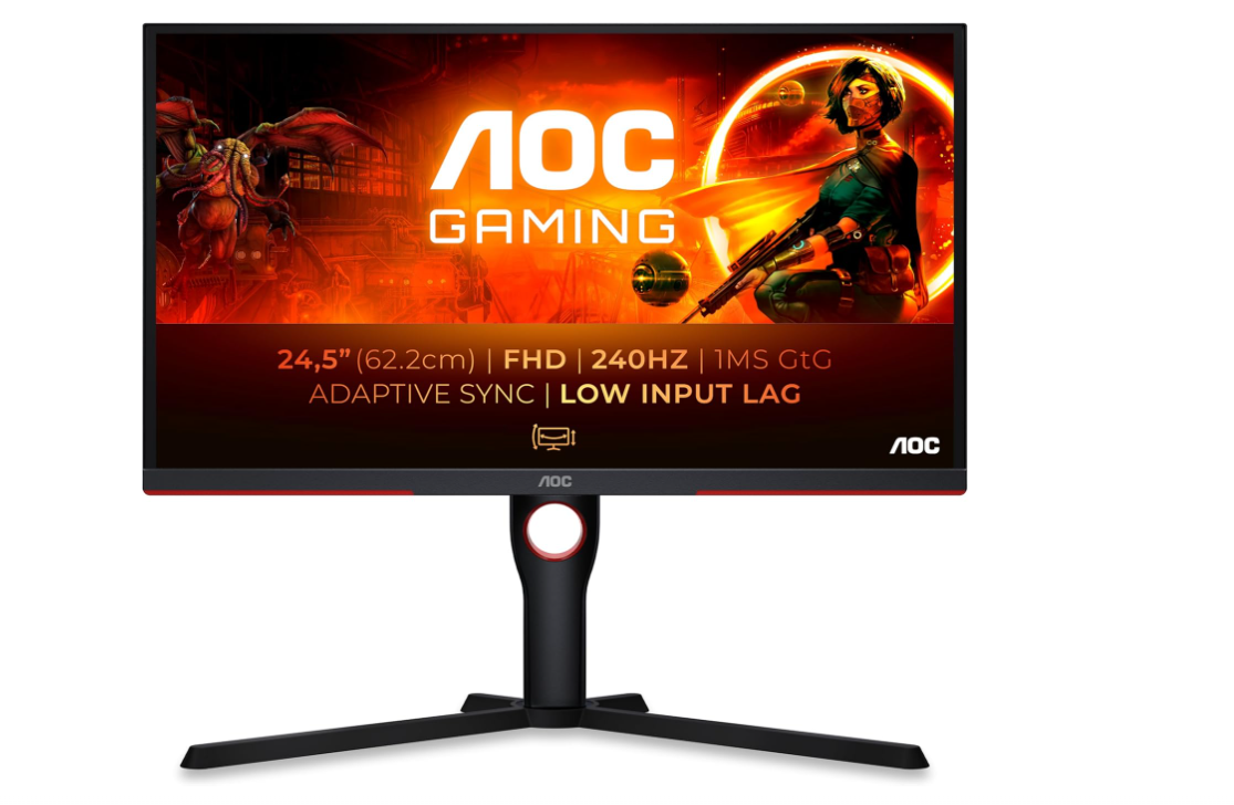 AOC Gaming 25G3ZM/BK - 25" 240Hz FHD-skärm, 0,5 ms