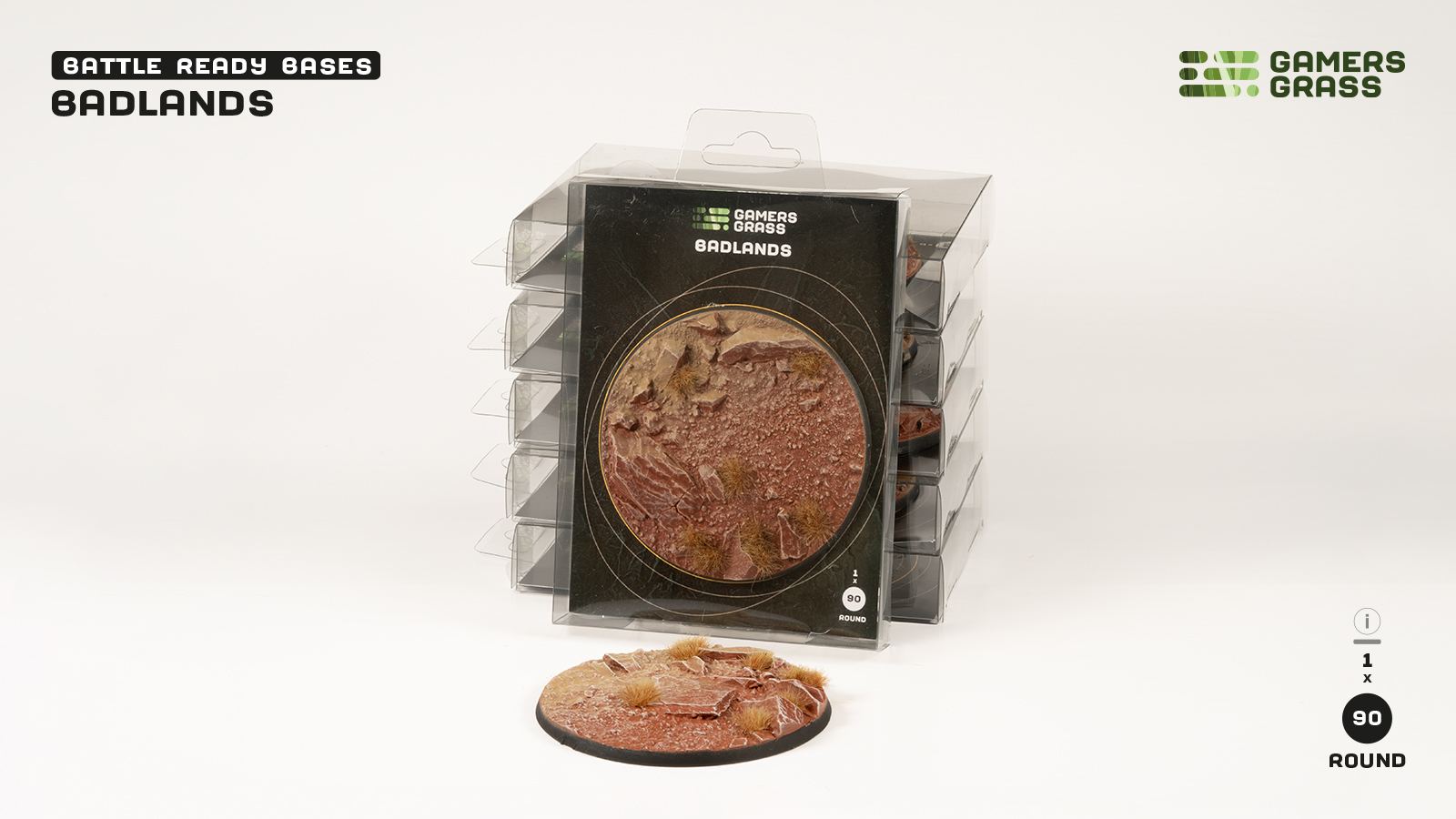 Badlands Bases Round 90mm (x1)