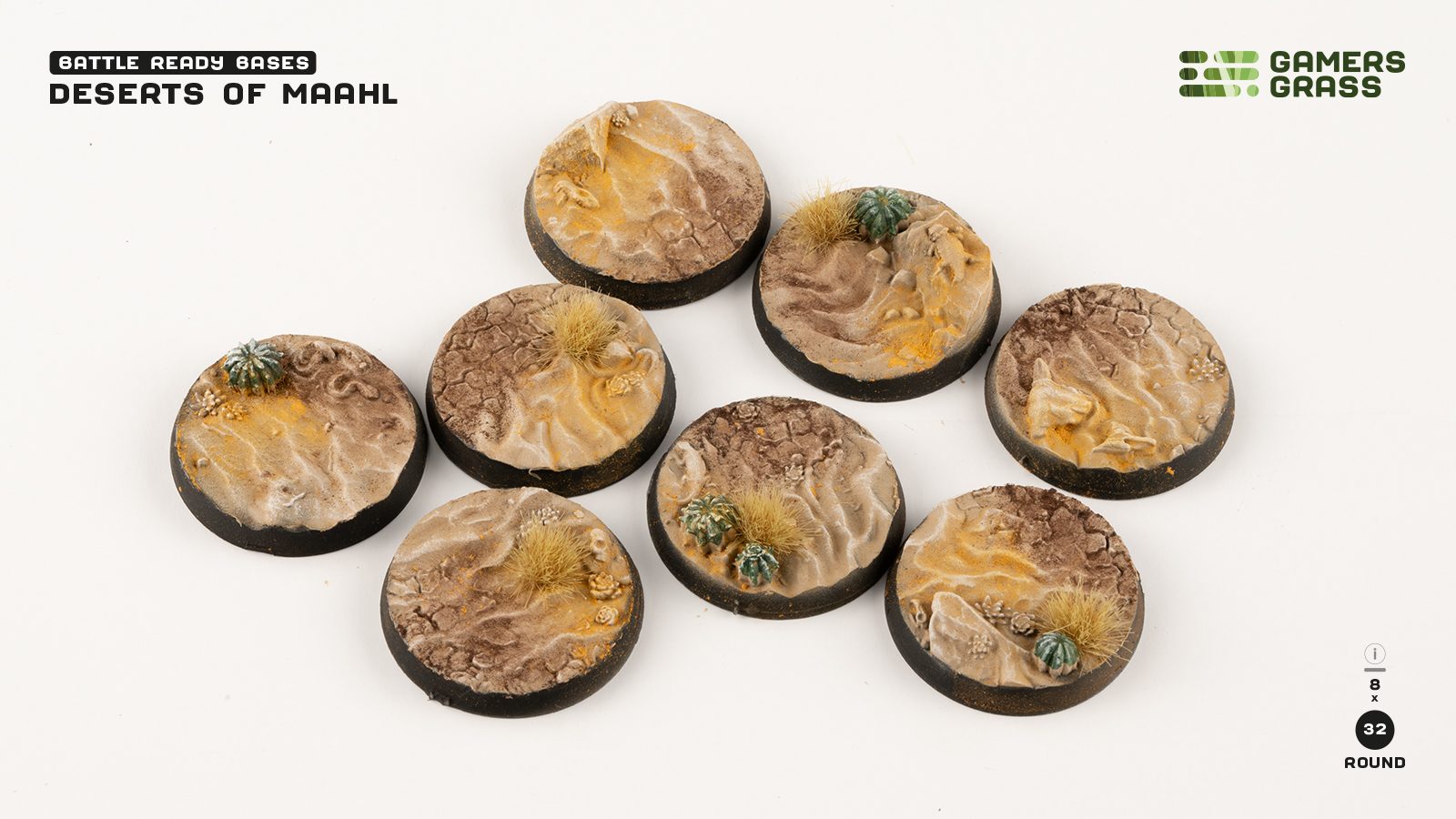 Deserts of Maahl Round 32mm (x8)