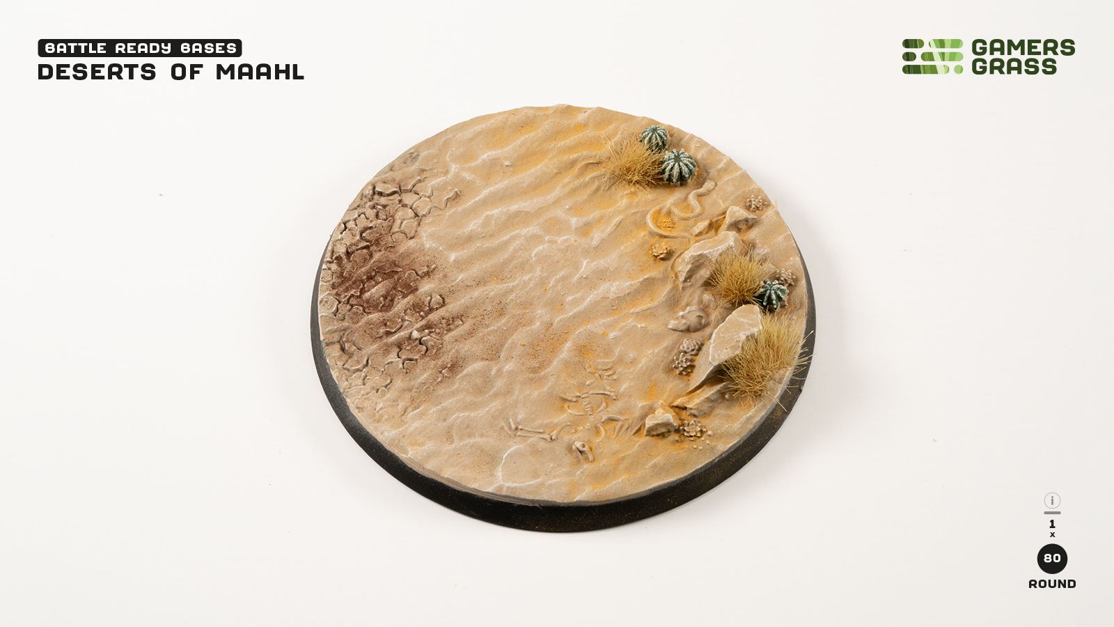 Deserts of Maahl Round 80mm (x1)