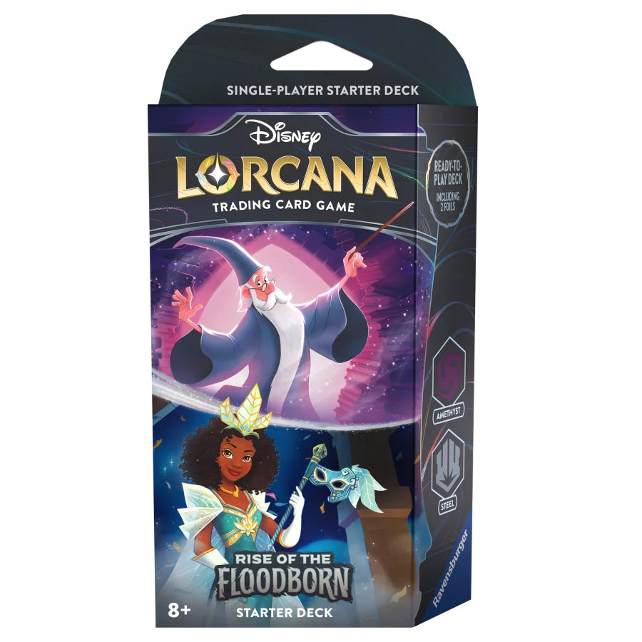 Disney Lorcana: Rise of the Floodborn: Amethyst & Steel Starter Deck