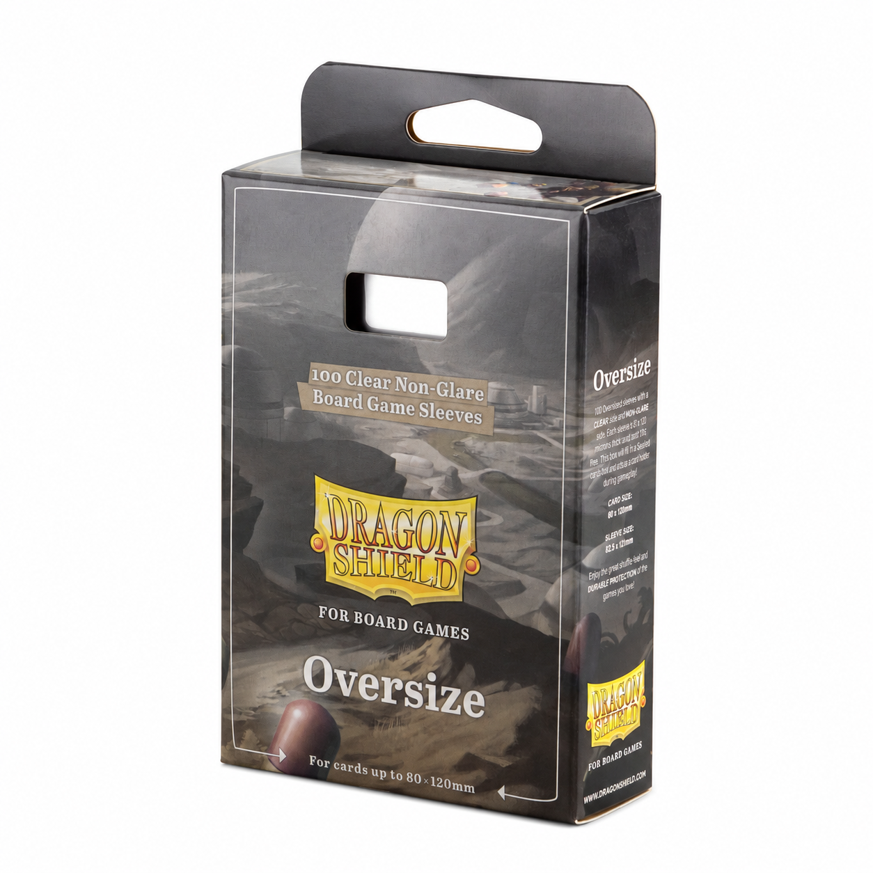 Card Sleeves Oversize Non-Glare Clear 80x120mm (100) (Dragon Shield)
