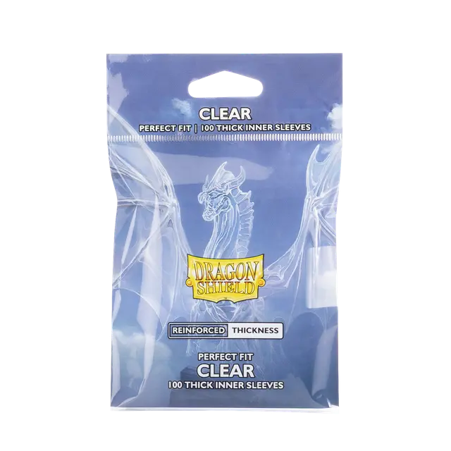 Card Sleeves Thick Perfect Fit Clear (100) (Dragon Shield)