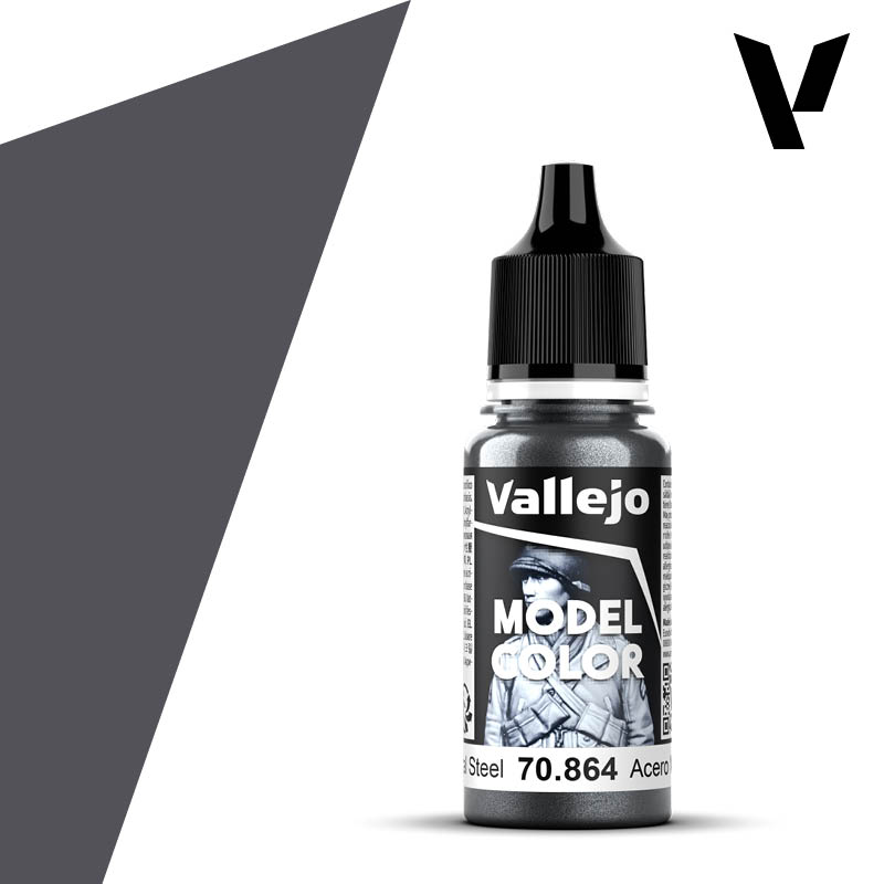 Vallejo Model Color: Natural Steel 18ml