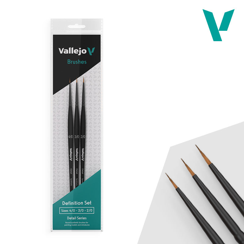 Vallejo Brush - Definition Set (4/0 - 3/0 - 2/0)