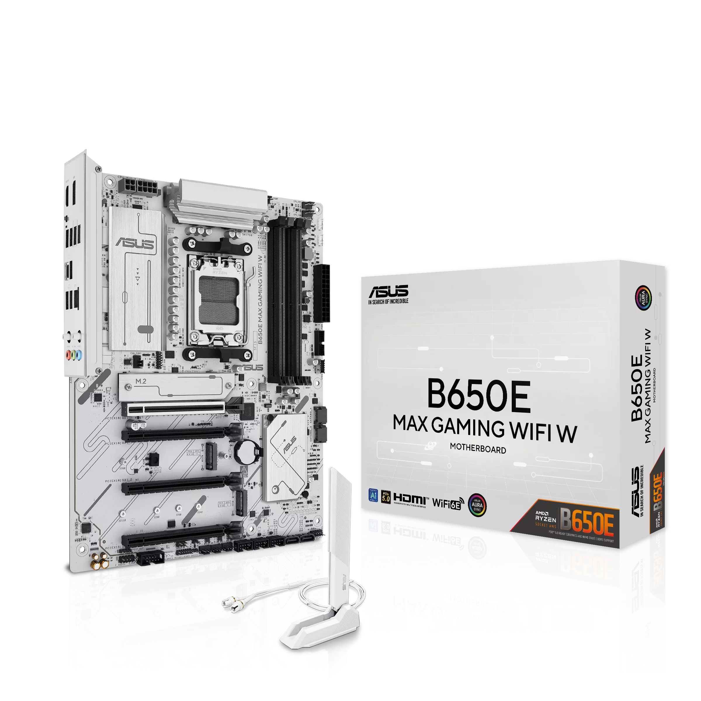 ASUS B650E MAX GAMING WIFI WHITE (ATX, B650, AM5, DDR5)