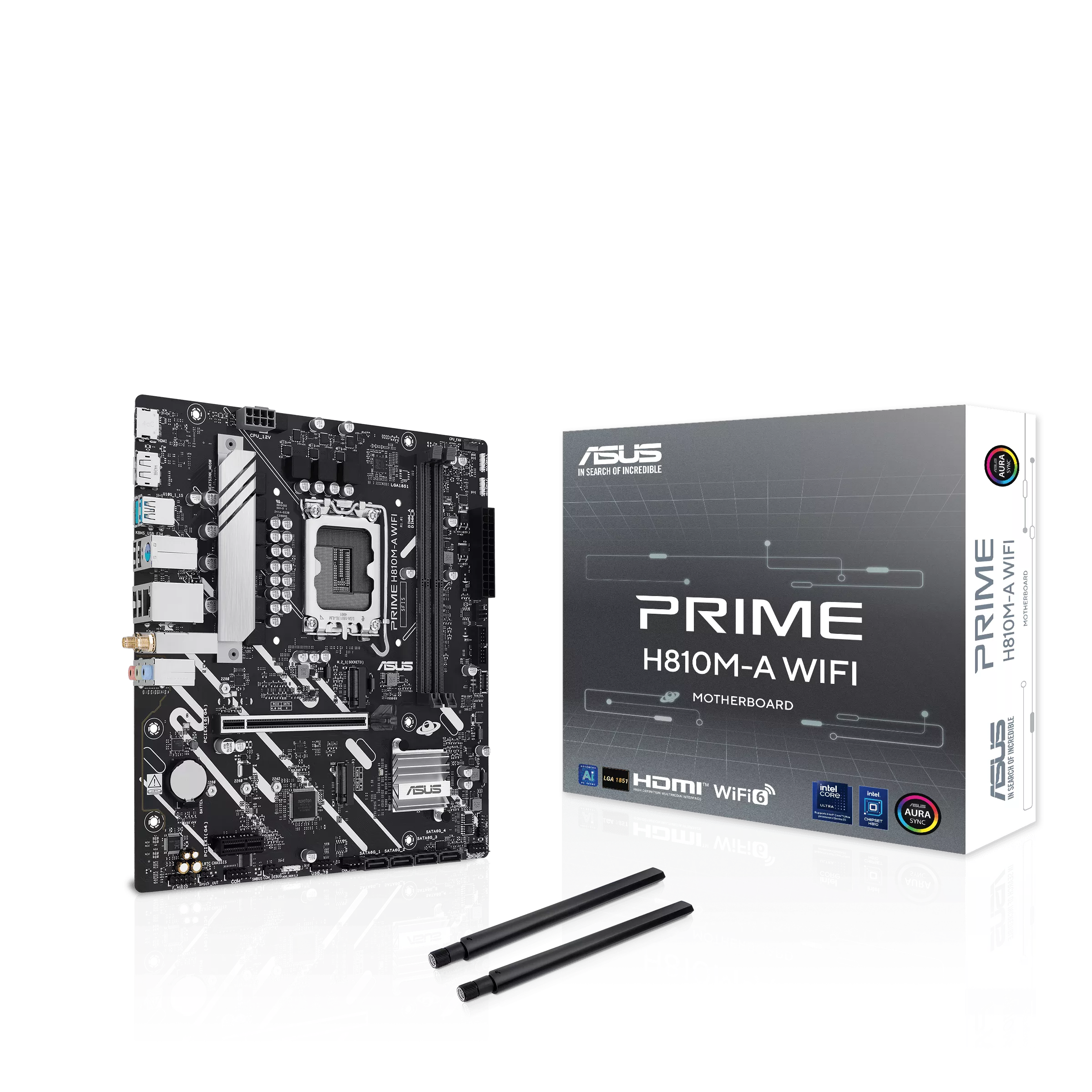 ASUS PRIME H810M-A WIFI (mATX, H810, LGA 1851, DDR5)