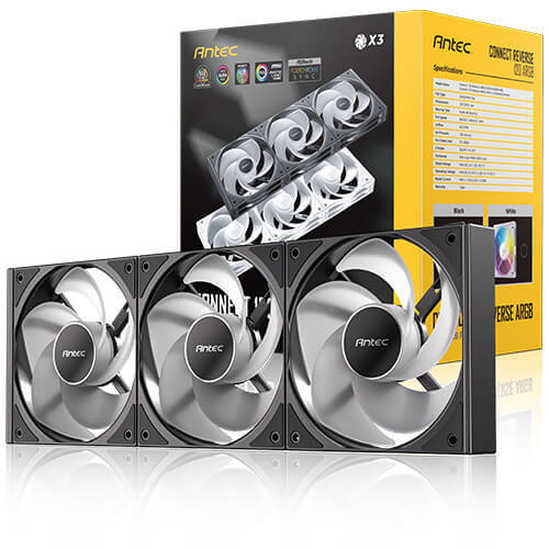 Antec C120 ARGB Reverse 120mm 3 fans