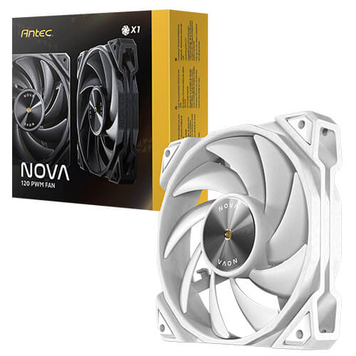 Antec Nova 120mm PWM White Fan (up to 3200 RPM)