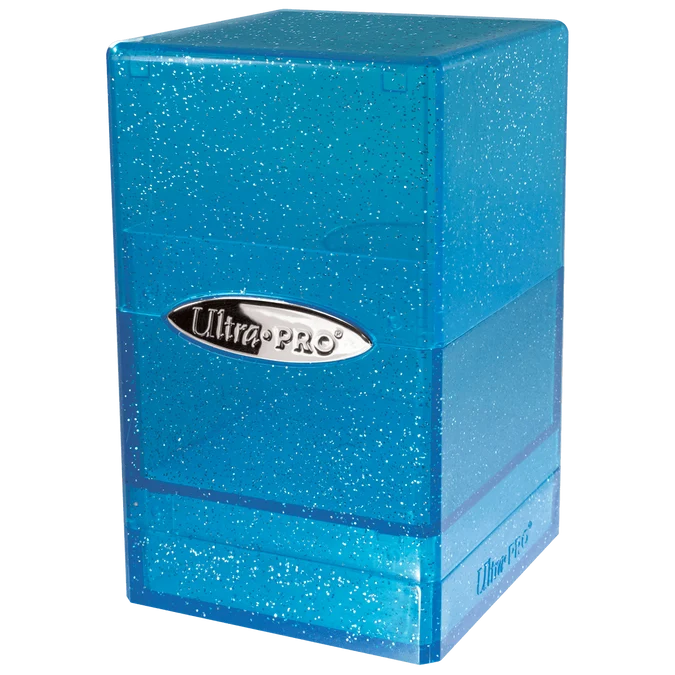 Ultra Pro: Satin Tower Deck Box - Glitter Blue