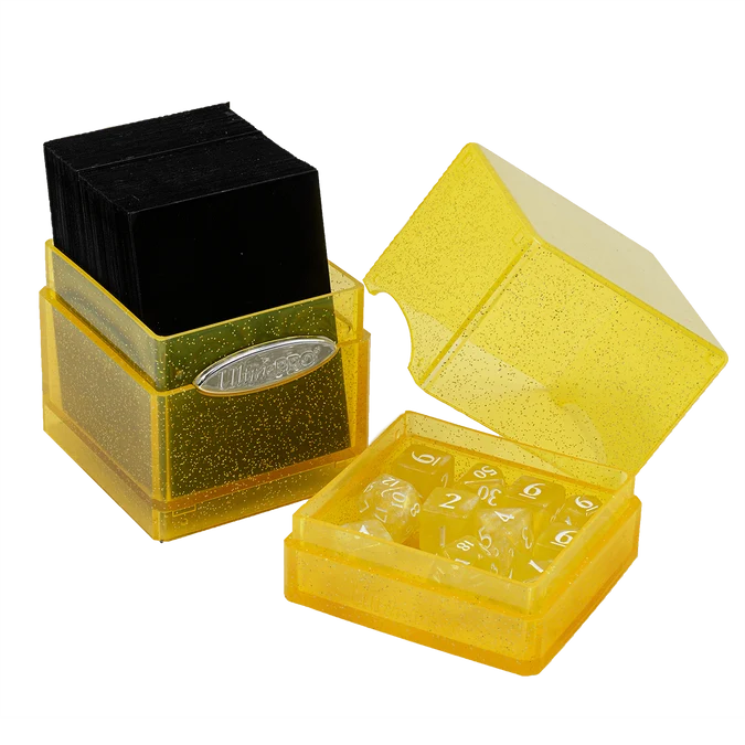 Ultra Pro: Satin Tower Deck Box - Glitter Yellow