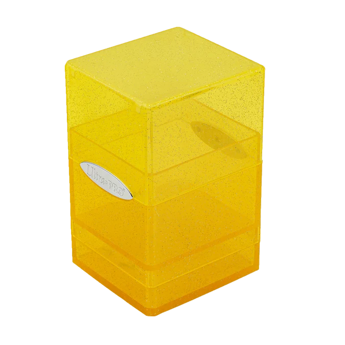 Ultra Pro: Satin Tower Deck Box - Glitter Yellow