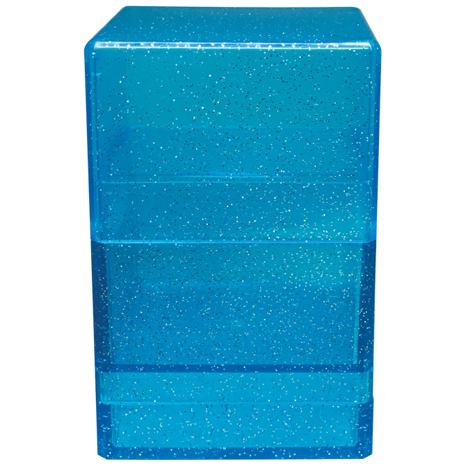 Ultra Pro: Satin Tower Deck Box - Glitter Blue