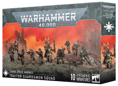 Warhammer 40,000 Chaos Space Marines Traitor Guardsmen Squad – RGB