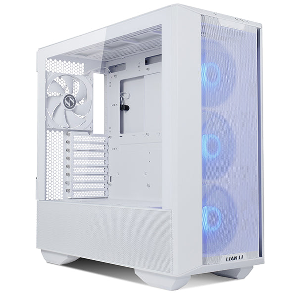 Lian Li Lancool III RGB White - 3x 140mm ARGB PWM blæsere + 1x 140mm PWM blæser, venstre og højre panel med håndtag